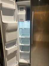 Load image into Gallery viewer, Samsung 25 cu. ft. Capacity Side-By-Side Refrigerator with LED Lighting Stainless Steel